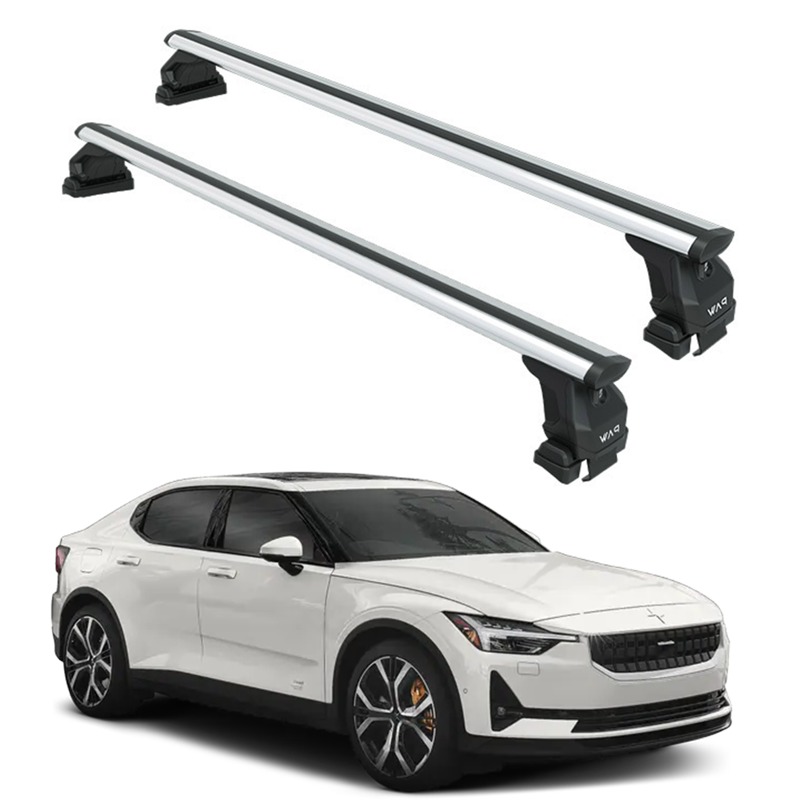 For Polestar Polestar 2 2020-2025 Roof Rack Cross Bars Normal Roof Alu Silver For Polestar Polestar 2 2020-2025 Roof Rack Cross Bars Normal Roof Alu Silver